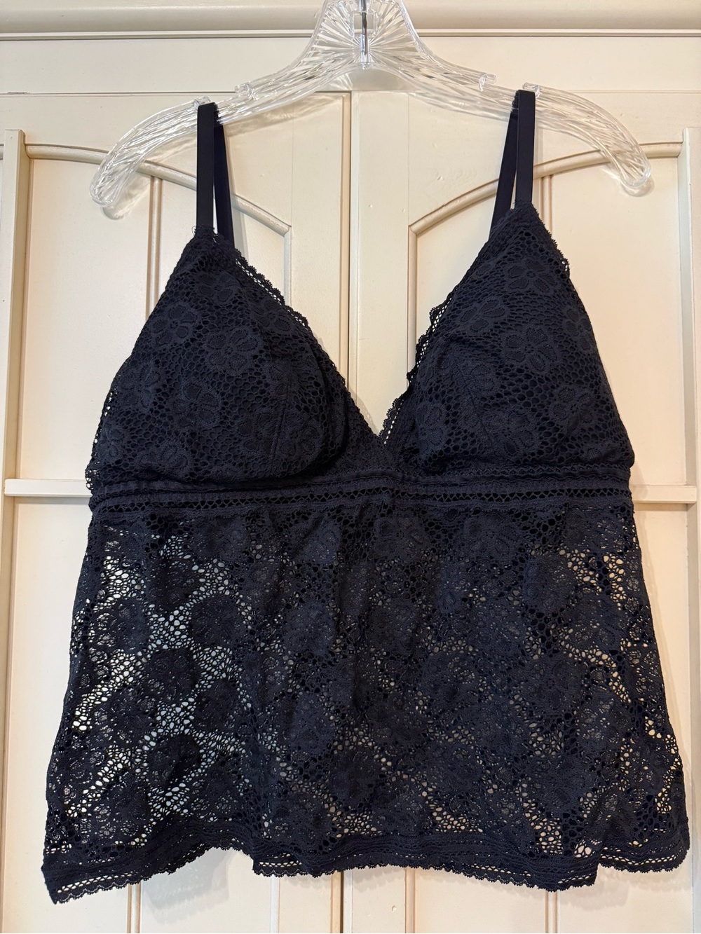 aerie Black Lace Bralette NWT XXL